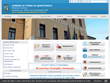 Tablet Screenshot of comune.torridiquartesolo.vi.it